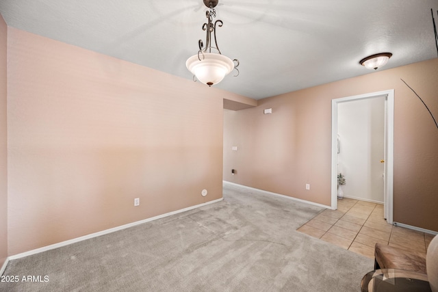 2327 E Meadow Creek Way, San Tan Valley, AZ 85140 - empty room with carpet flooring, baseboards, and tile patterned flooring