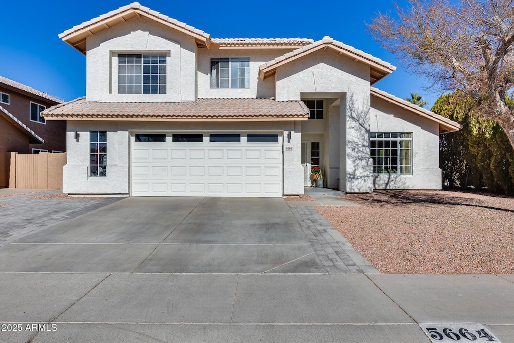 view of front of house featuring a garage