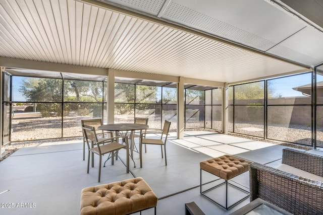 view of sunroom / solarium