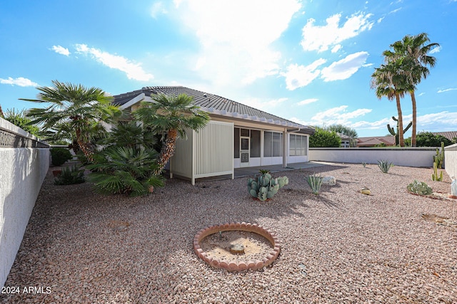 rear view of house featuring a patio area