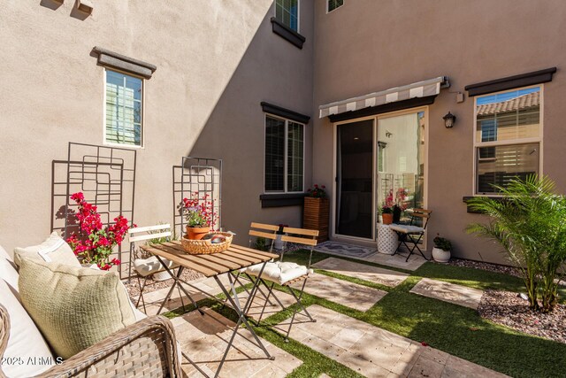 view of patio / terrace with visible vents