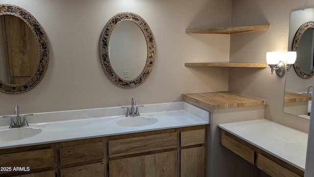 bathroom with vanity