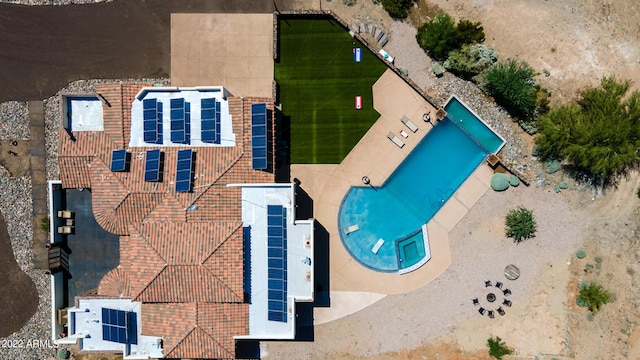 drone / aerial view