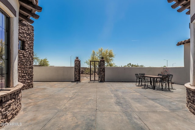 view of patio / terrace with outdoor dining space