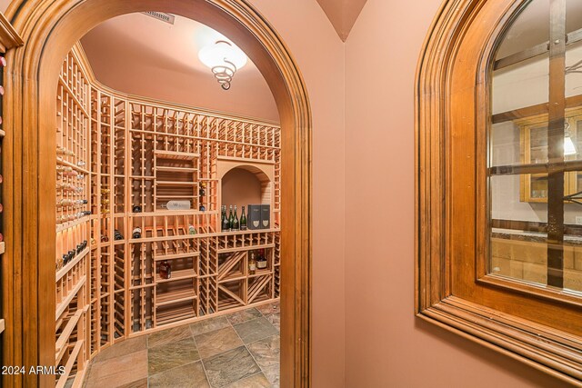 view of wine room