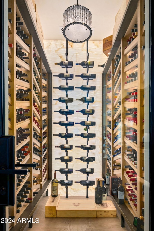 view of wine room