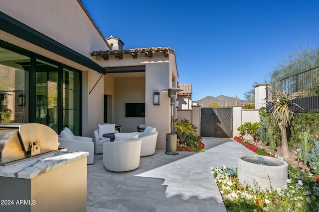 view of patio / terrace featuring area for grilling