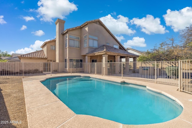 3641 E Park Ave, Phoenix, AZ 85044 - view of swimming pool with a patio area