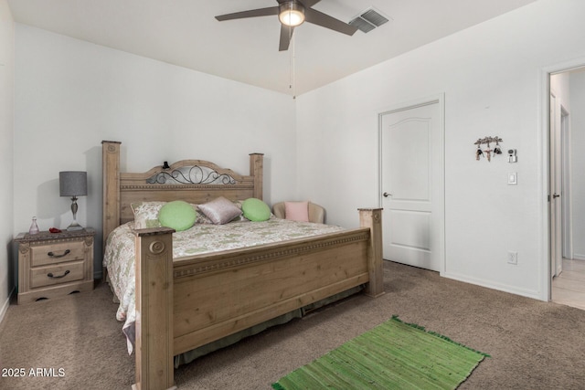 22403 W Harrison St, Buckeye, AZ 85326 - bedroom featuring carpet and a ceiling fan