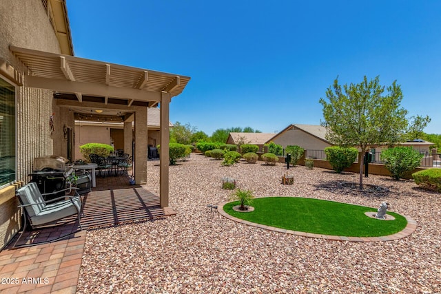 22403 W Harrison St, Buckeye, AZ 85326 - view of yard with a pergola and a patio