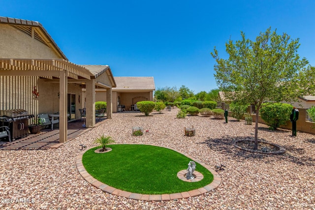 22403 W Harrison St, Buckeye, AZ 85326 - view of yard featuring a pergola and a patio area