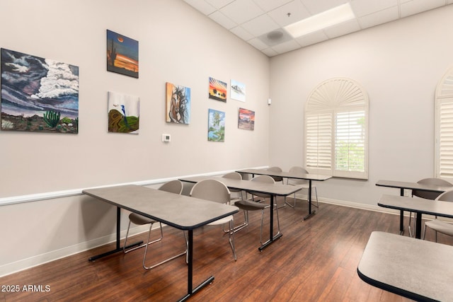 22403 W Harrison St, Buckeye, AZ 85326 - home office with a paneled ceiling and wood finished floors