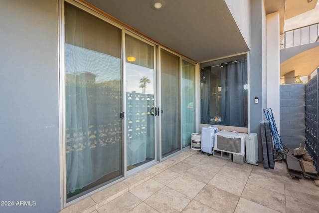 bathroom with tile patterned flooring