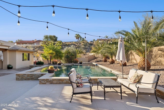 view of pool with a patio