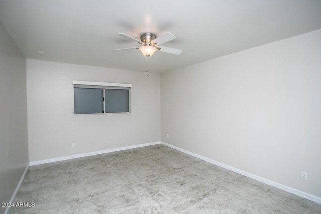 1630 E Georgia Ave Unit 208, Phoenix, AZ 85016 - spare room featuring ceiling fan and baseboards