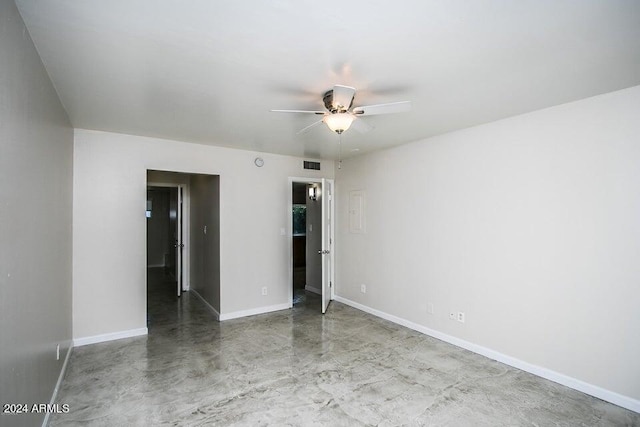 1630 E Georgia Ave Unit 208, Phoenix, AZ 85016 - unfurnished bedroom with finished concrete flooring and ceiling fan