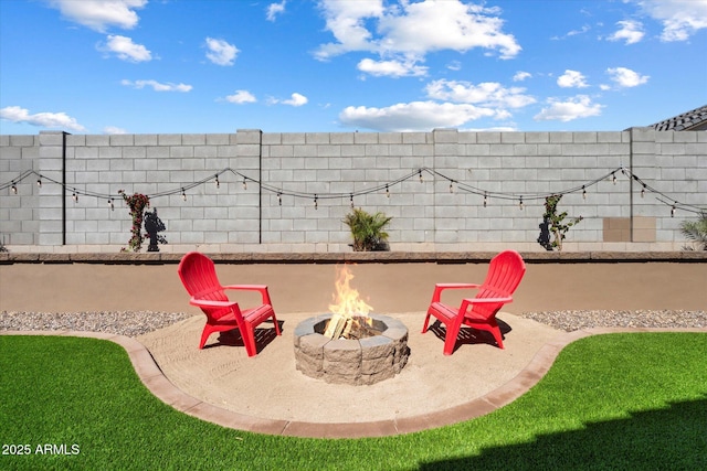 17140 W Running Deer Trl, Surprise, AZ 85387 - view of patio featuring an outdoor fire pit