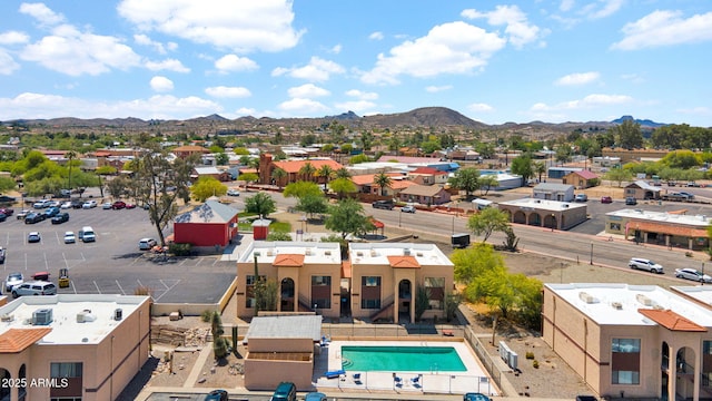 455 N Tegner St Unit 59, Wickenburg, AZ 85390 - aerial view of a mountain backdrop and a pool