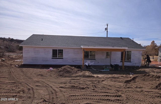 view of rear view of property