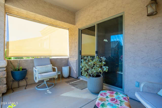 view of patio / terrace featuring a balcony