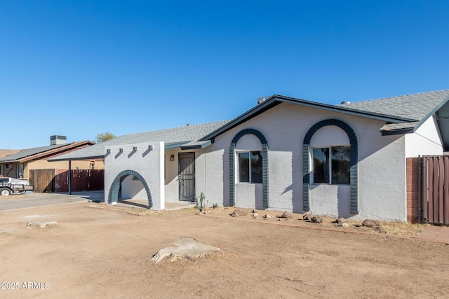 view of ranch-style house