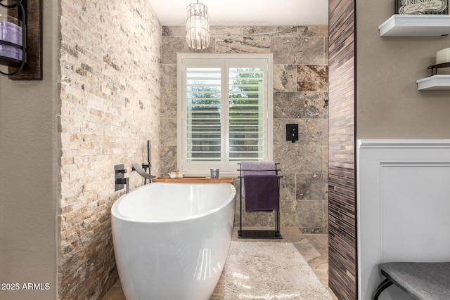 4648 W Misty Willow Ln, Glendale, AZ 85310 - full bathroom with a soaking tub and a walk in shower