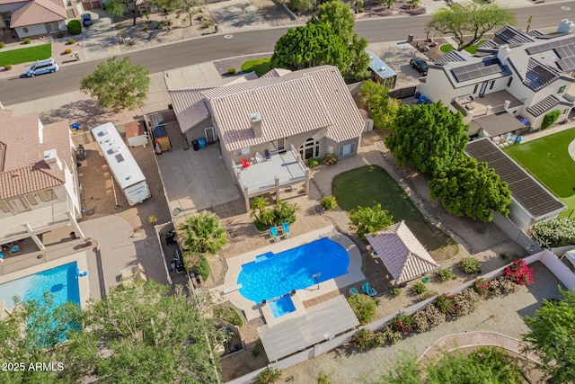 4648 W Misty Willow Ln, Glendale, AZ 85310 - aerial perspective of suburban area with a pool