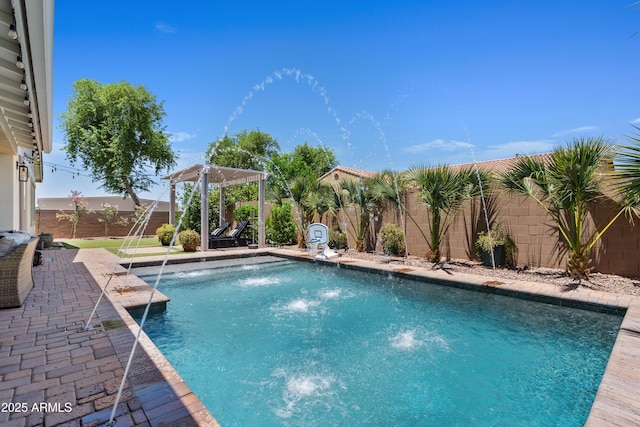 1500 E Sagittarius Pl, Chandler, AZ 85249 - view of pool with a fenced backyard and a patio