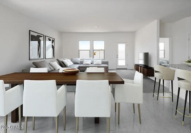 view of dining area