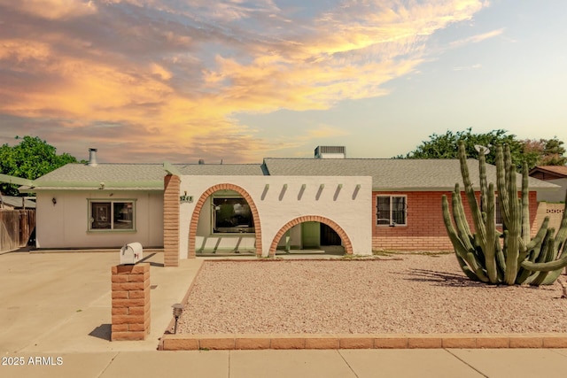 3248 E Windrose Dr, Phoenix, AZ 85032 - view of front facade with fence and a shingled roof