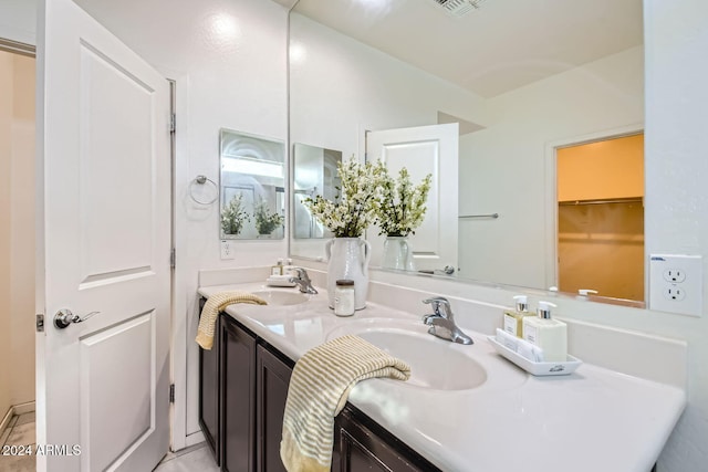 bathroom featuring vanity