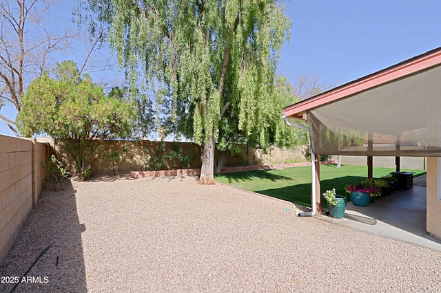 view of patio / terrace with a fenced backyard