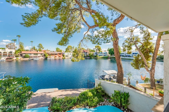 view of water feature