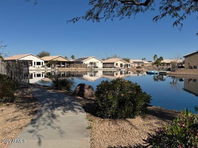 water view featuring a residential view