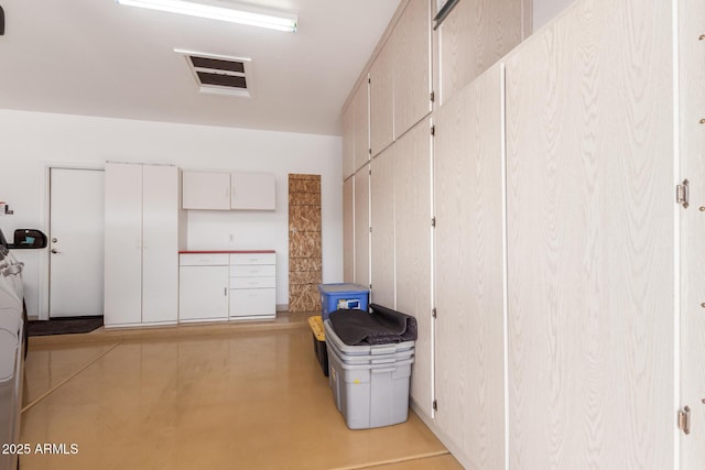 interior space featuring concrete floors
