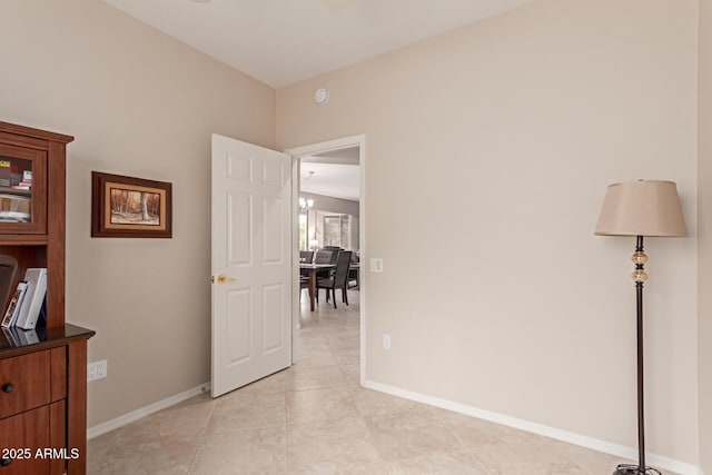 bedroom with baseboards