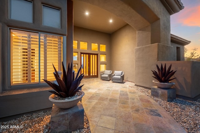 11986 N 134th Pl, Scottsdale, AZ 85259 - view of patio terrace at dusk