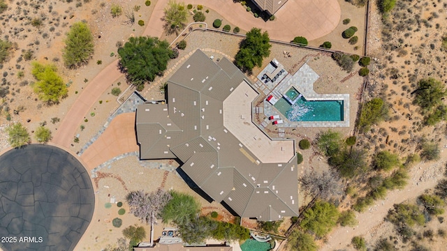 11986 N 134th Pl, Scottsdale, AZ 85259 - aerial view of property and surrounding area with a pool