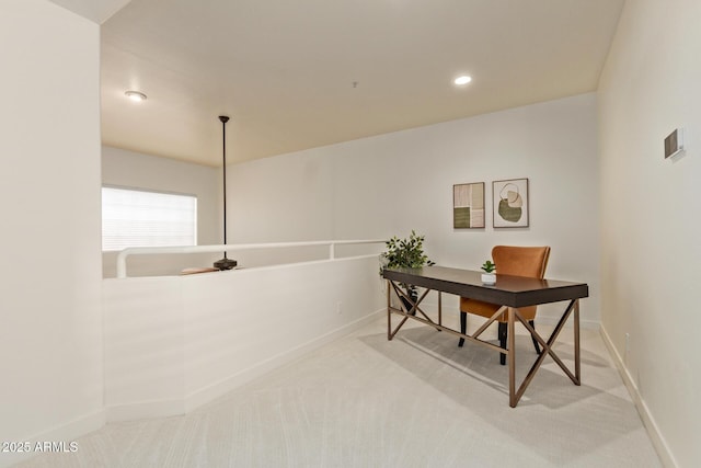 7710 E Gainey Ranch Rd Unit 142, Scottsdale, AZ 85258 - carpeted office featuring baseboards and recessed lighting
