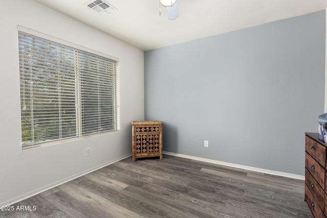 interior space featuring dark wood-type flooring