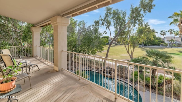 view of balcony