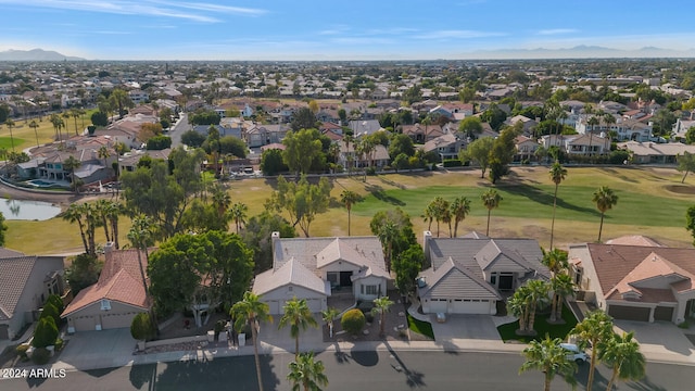 bird's eye view featuring a mountain view