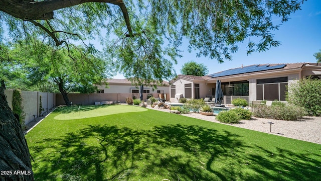 view of yard featuring a patio area