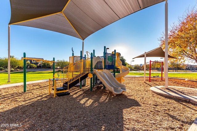 view of jungle gym