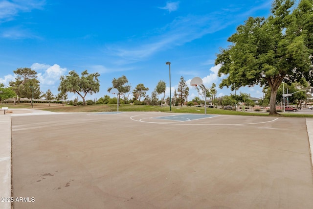 view of sport court with community basketball court