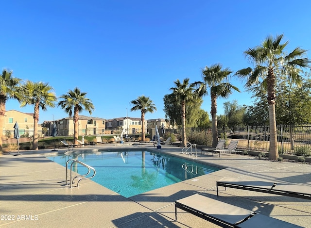 view of pool with a patio