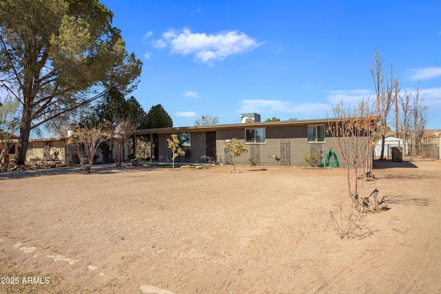 view of ranch-style house