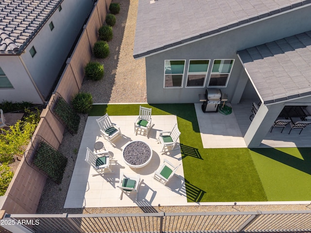 drone / aerial view