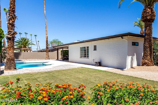 5211 E Winchcomb Dr, Scottsdale, AZ 85254 - view of swimming pool featuring a fenced backyard and a patio