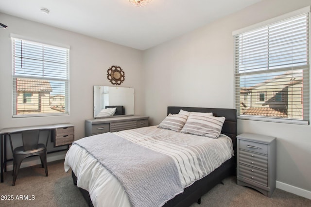 bedroom with carpet flooring